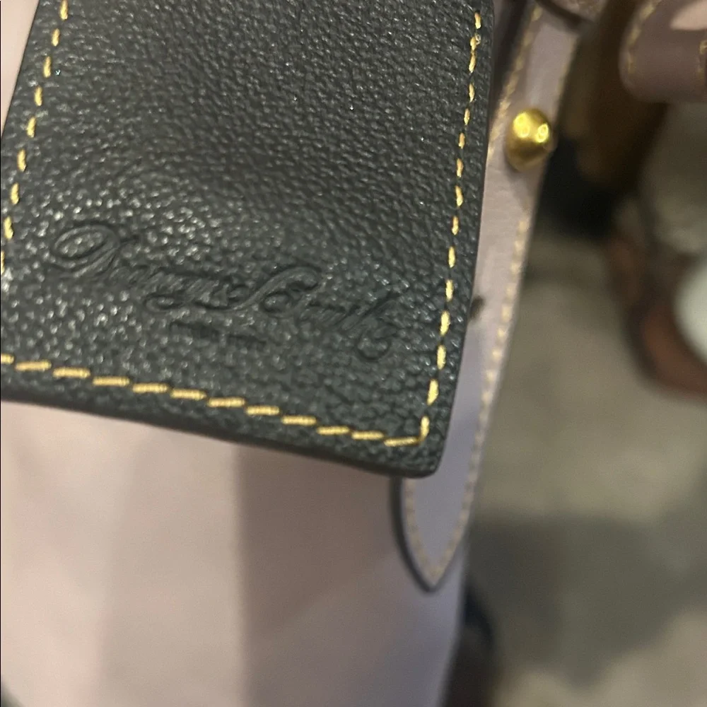 Dooney & Bourke Tan and Black Color block Sophie Hobo Bag